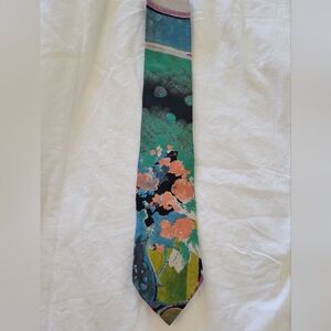 Vintage Pirelli Collection Mens Novelty Neck Tie Geometric